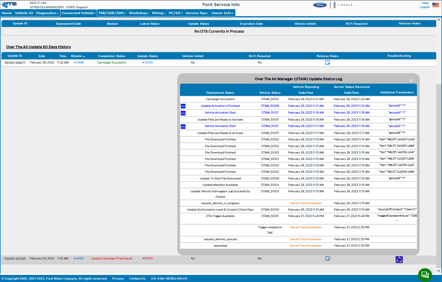 Ford F-150 Lightning Anyone with Error? OTA’s not coming - Ford’s answer OTA_Dashboard_Item_Expand