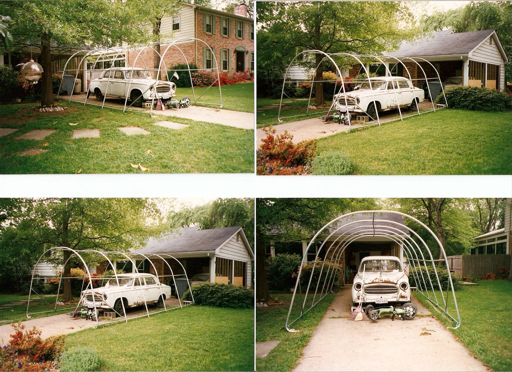 Ford F-150 Lightning Garage too small. Anyone park outside? In the snow? Peugeot Tent 1234 - frame