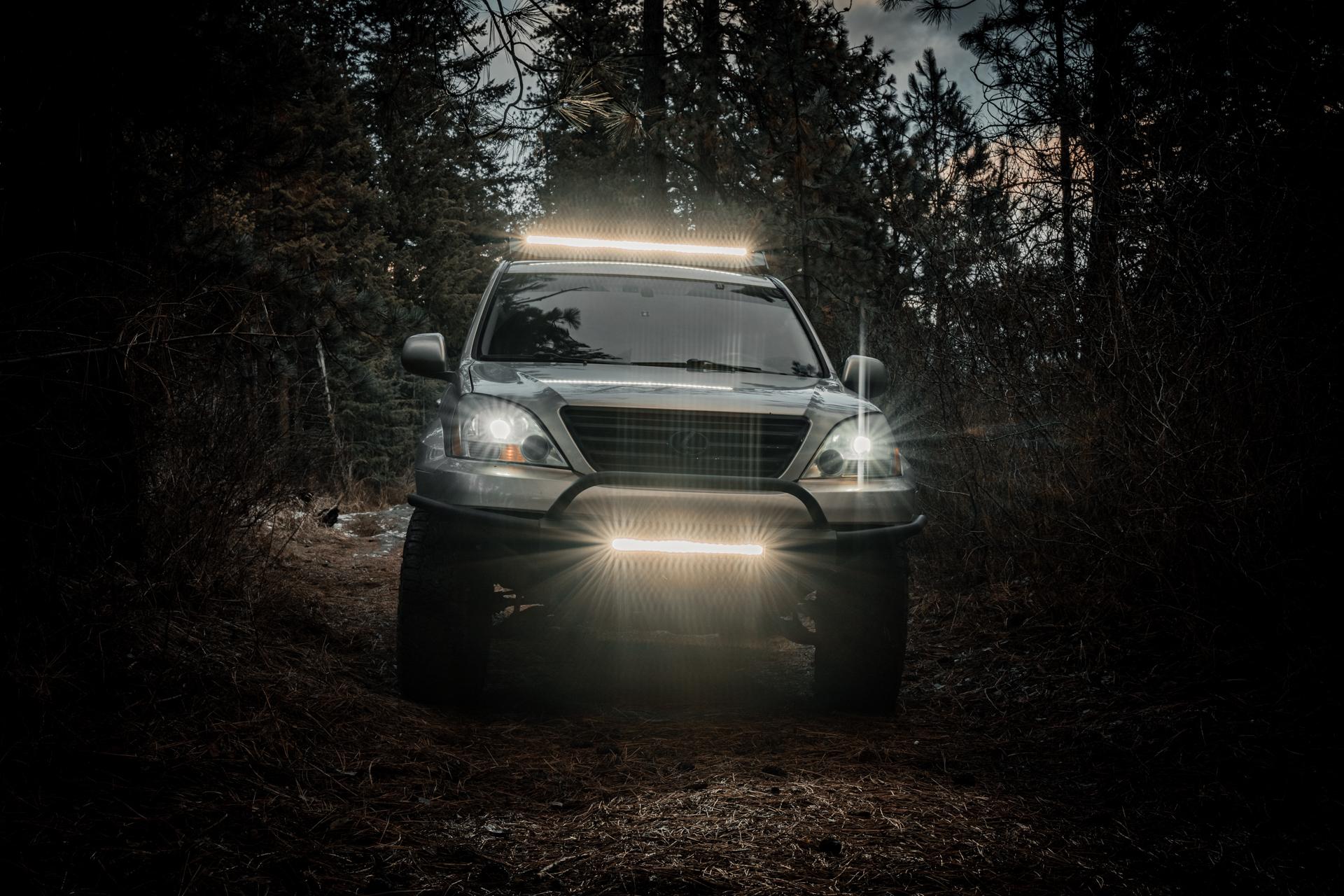 Ford F-150 Lightning Lasfit LED Light Bars - High-Quality Combo Lense Light Bar For Your Budget photo8 lasfit light bar visual effect