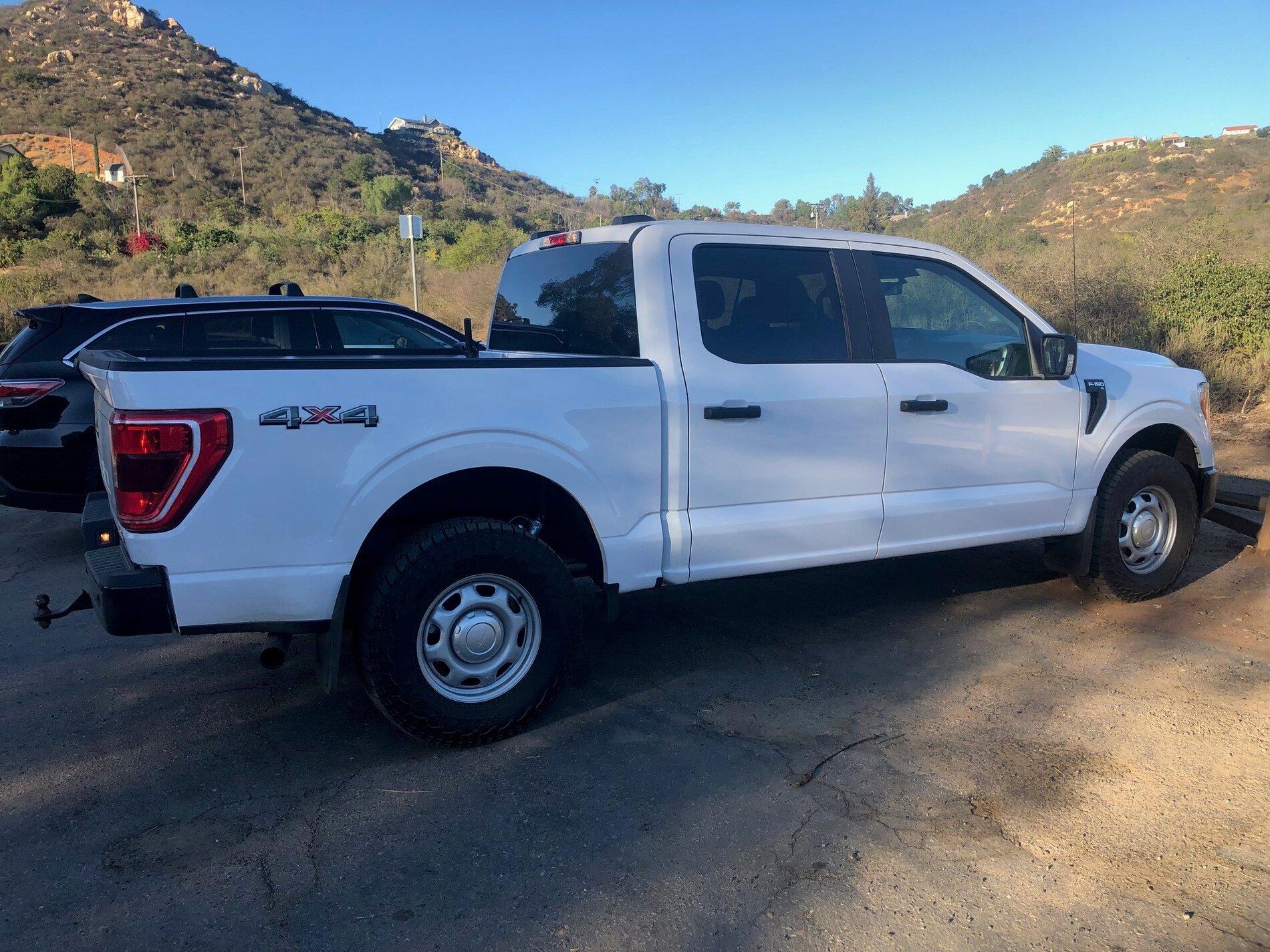 Ford F-150 Lightning 285/70-17 Falken AT3W on Stock Steel Wheels Plus Tire Specs pic 1