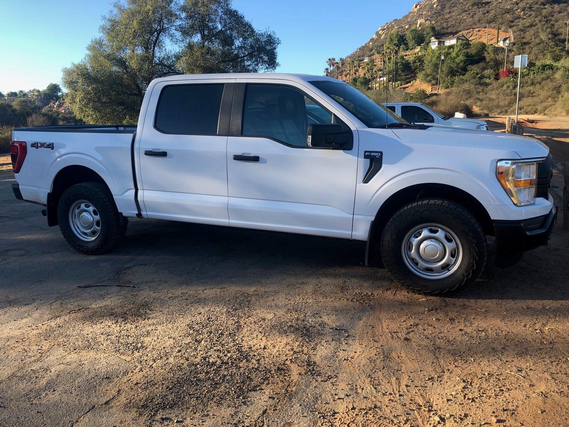 Ford F-150 Lightning 285/70-17 Falken AT3W on Stock Steel Wheels Plus Tire Specs pic 2