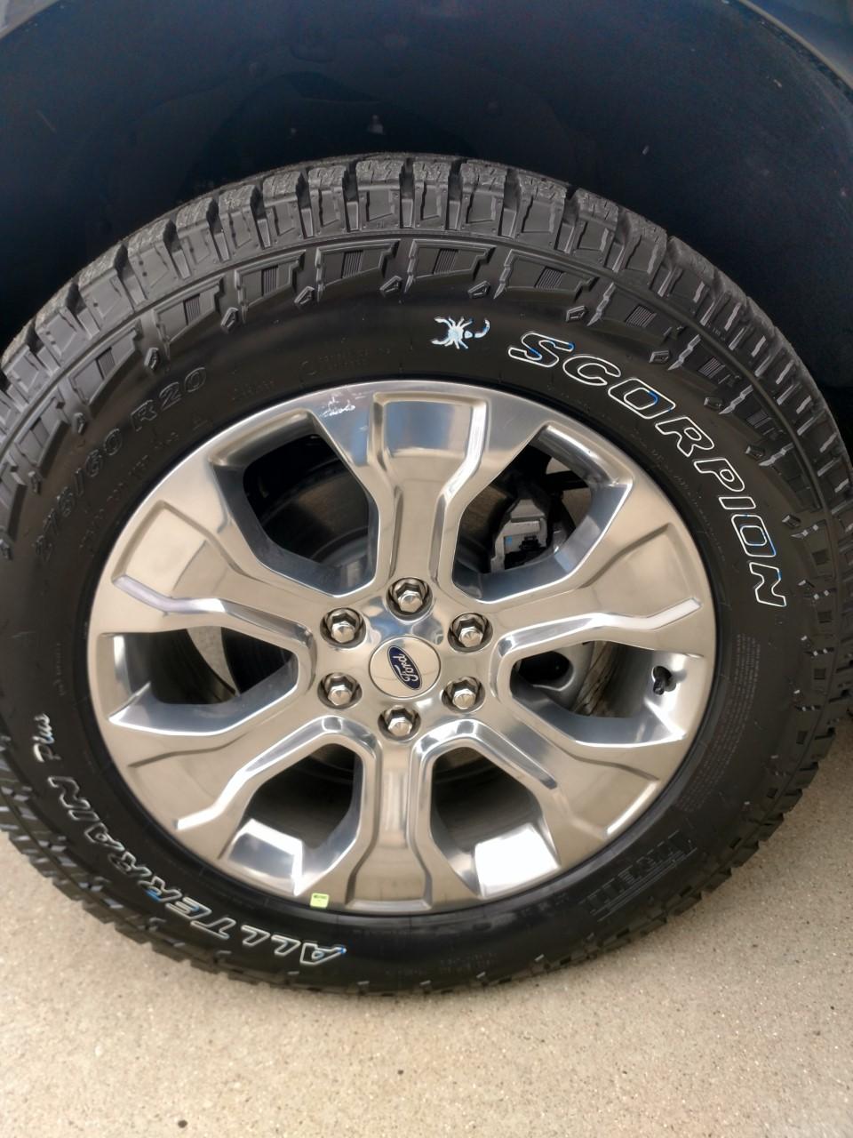 Ford F-150 Lightning Platinum wheels with larger more aggressive tires? pirelli tires