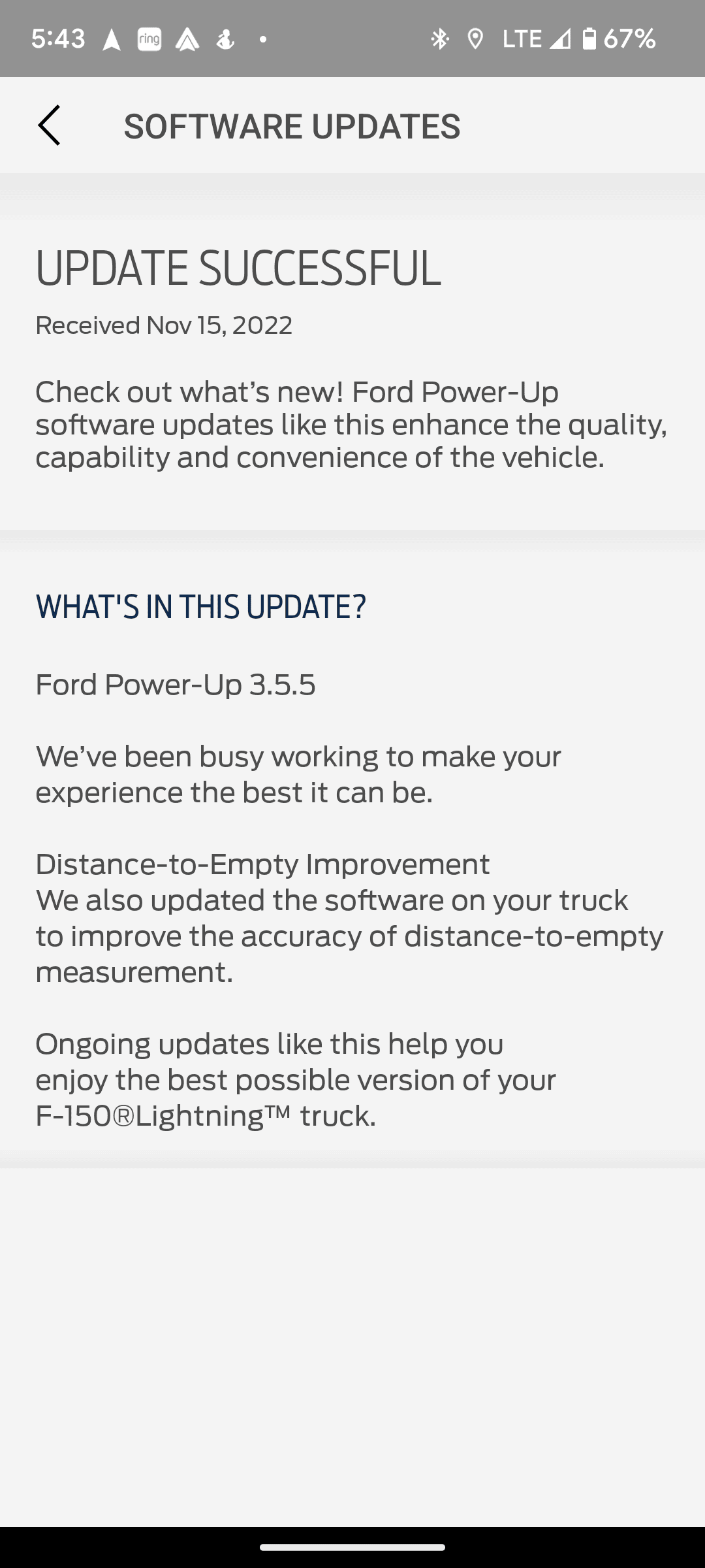 Ford F-150 Lightning Ford Power-Up 3.5.5 DTE IMPROVEMENT powerup.3.5.5