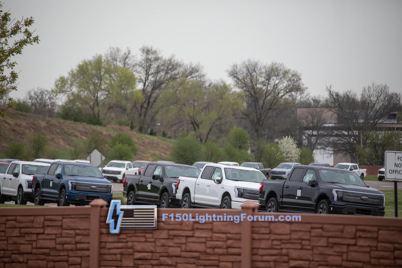 Ford F-150 Lightning Spied: F-150 Lightning Trucks Stored on Dearborn Track After Production produced-f150-lightning-stored-dearborn-track-1