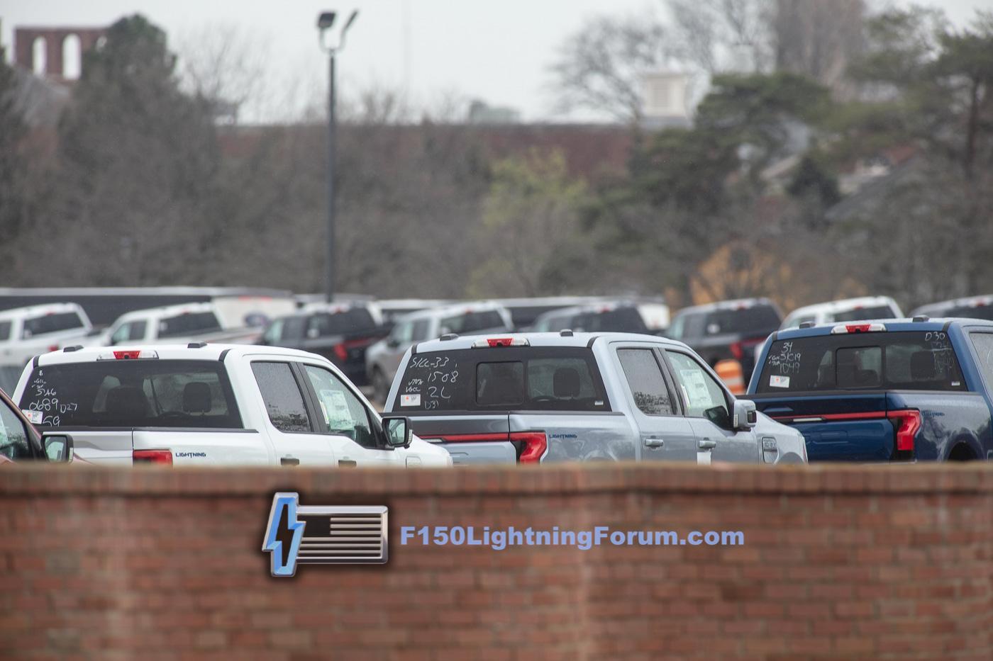 Ford F-150 Lightning Spied: F-150 Lightning Trucks Stored on Dearborn Track After Production produced-f150-lightning-stored-dearborn-track-5