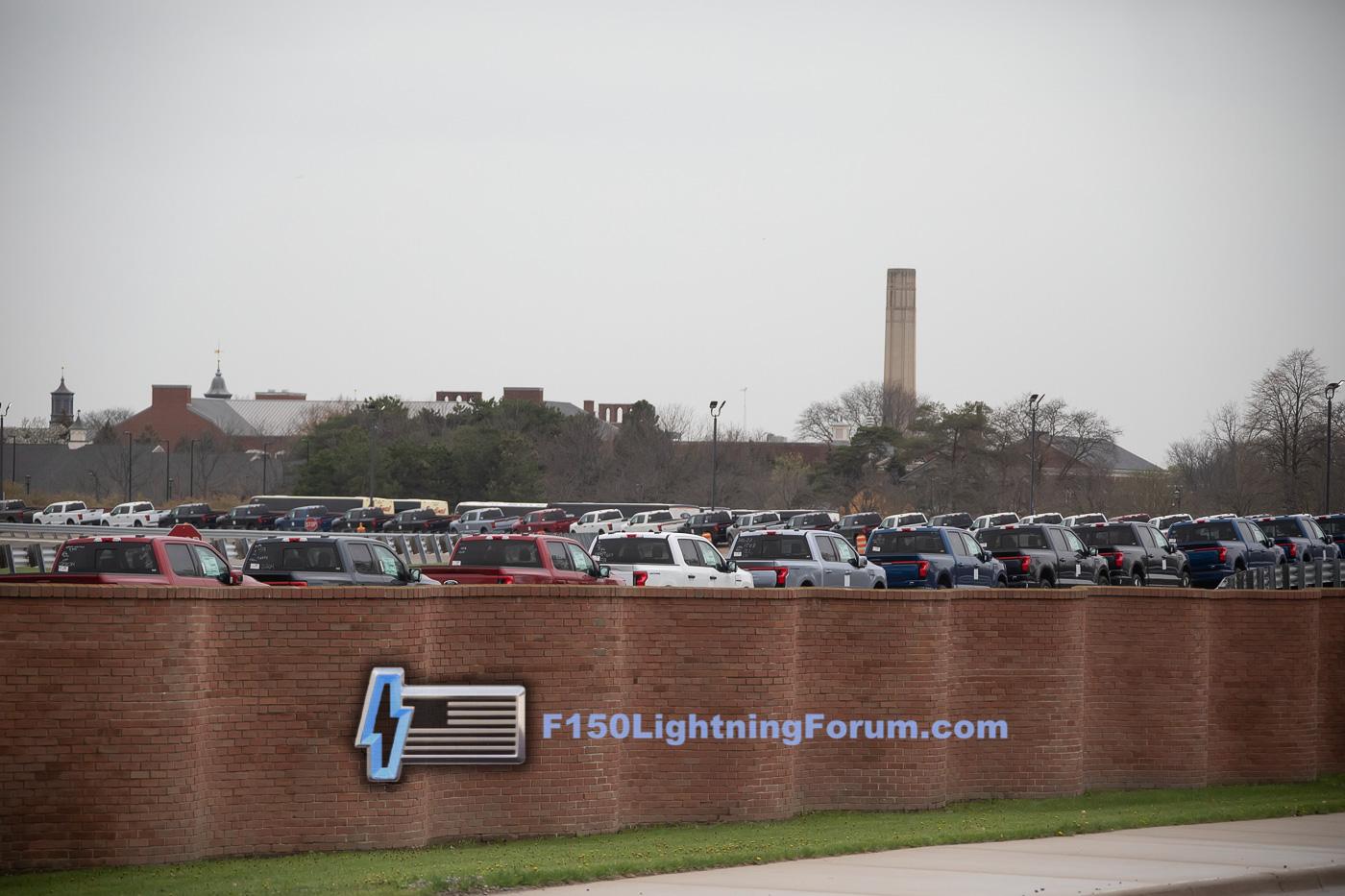 Ford F-150 Lightning Spied: F-150 Lightning Trucks Stored on Dearborn Track After Production produced-f150-lightning-stored-dearborn-track-6