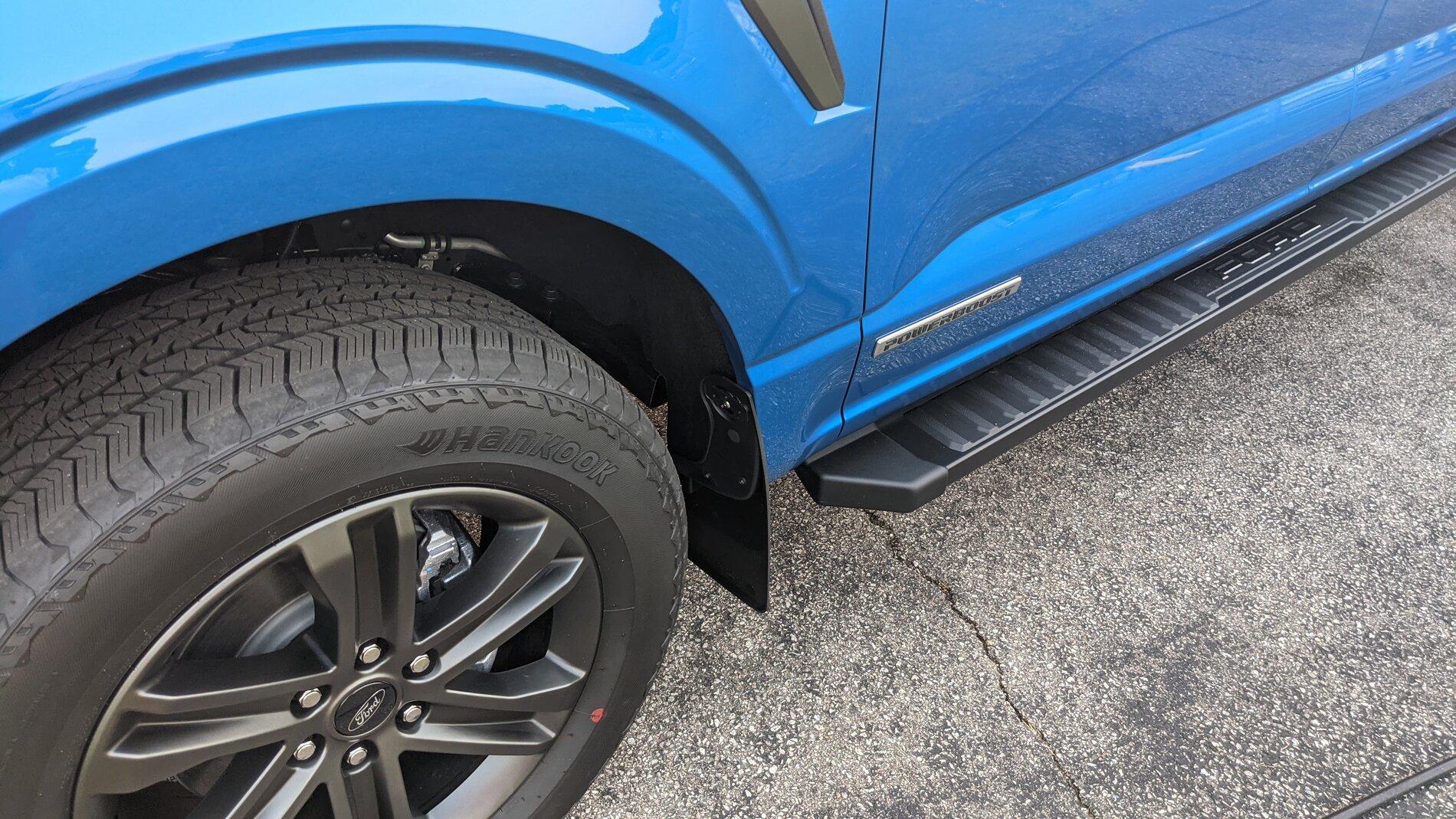 Ford F-150 Lightning Weathertech mud flaps, anyone install them?  Got pics? PXL_20210810_003525282