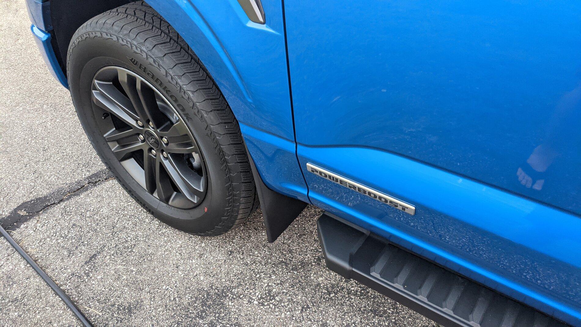 Ford F-150 Lightning Weathertech mud flaps, anyone install them?  Got pics? PXL_20210810_003528923