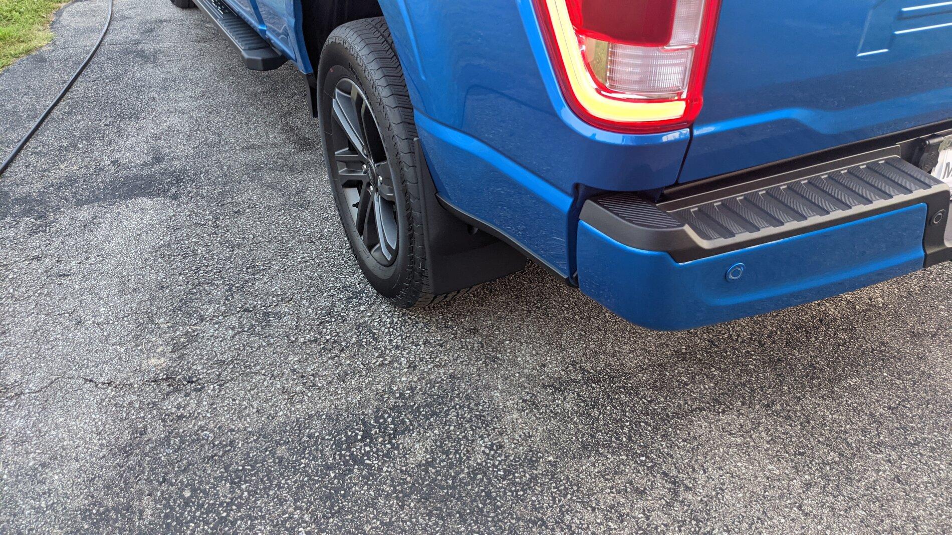 Ford F-150 Lightning Weathertech mud flaps, anyone install them?  Got pics? PXL_20210810_003538906