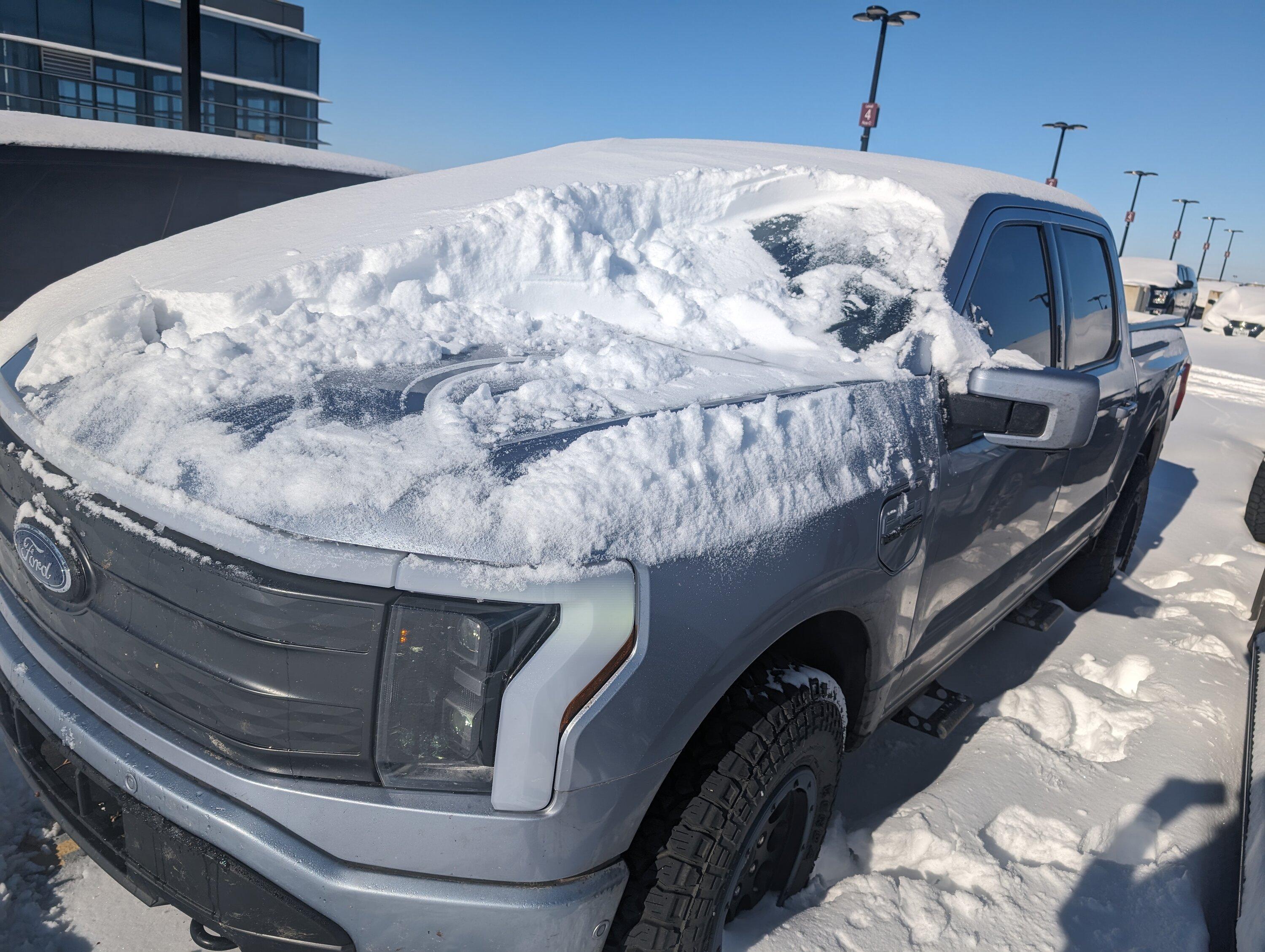 Ford F-150 Lightning Dealing with ice PXL_20231126_162644065