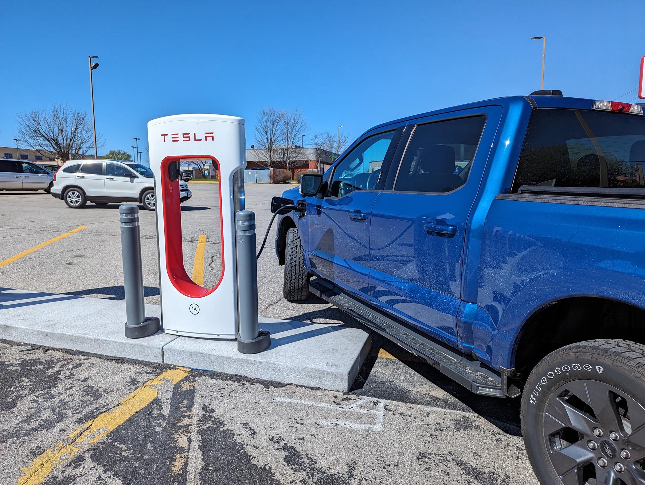 Ford F-150 Lightning Towed camper 1,250-miles (MN to TX) using Tesla Superchargers PXL_20240404_160641920_Original