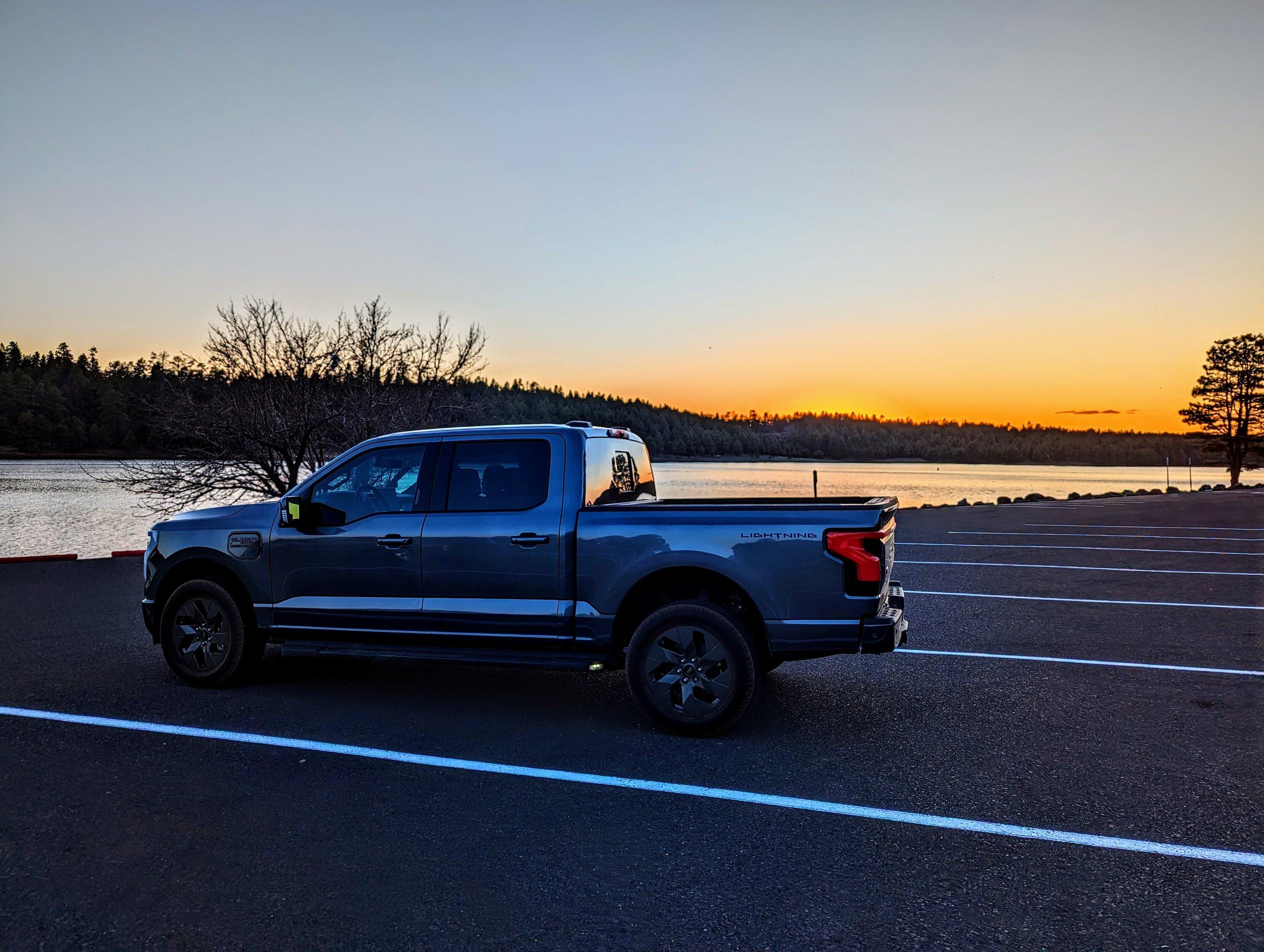 Ford F-150 Lightning Adventures of our 2023 Carbonized Gray Metallic Lariat Lightning ER PXL_20240413_015413755 (1)