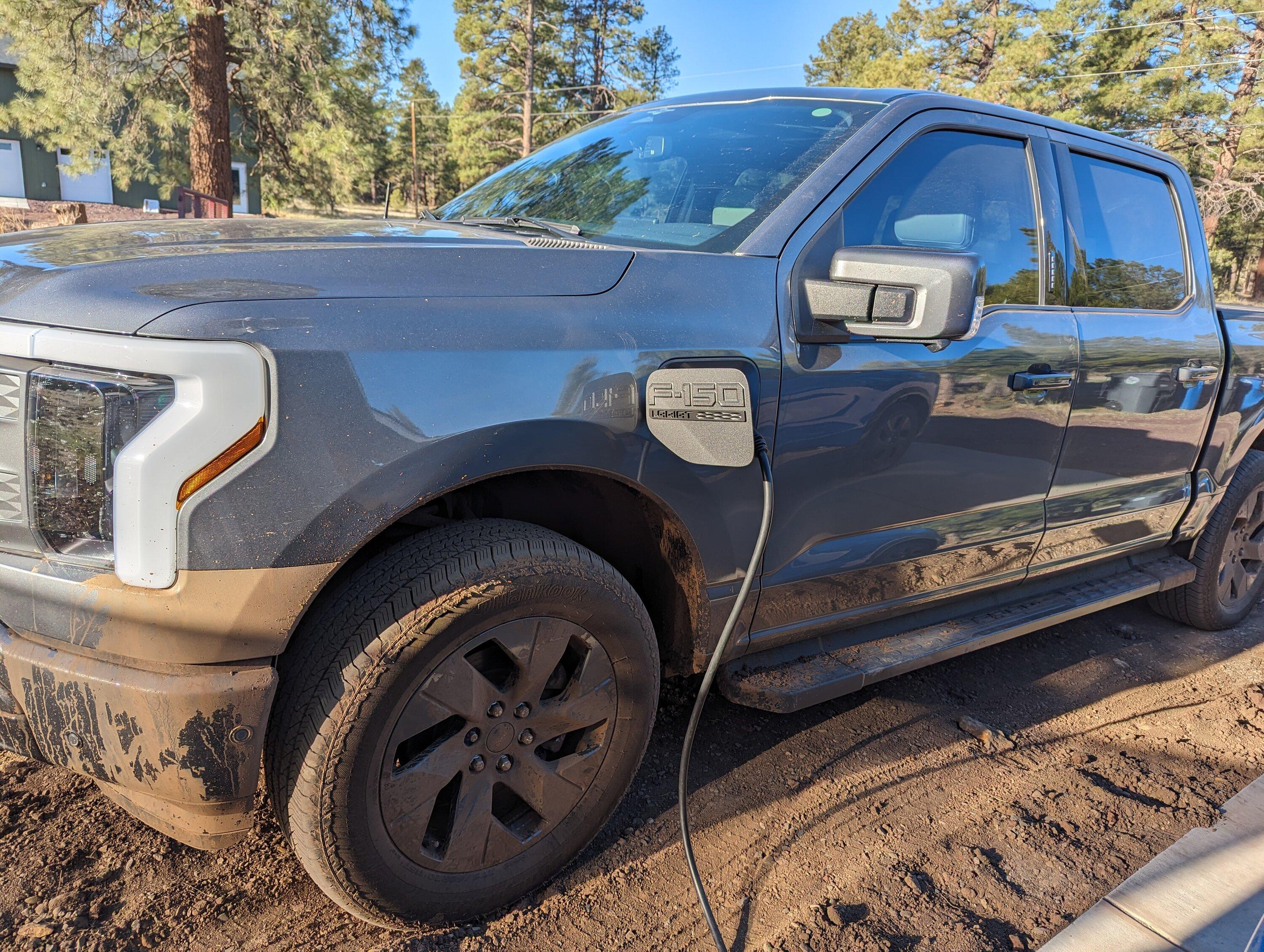 Ford F-150 Lightning Adventures of our 2023 Carbonized Gray Metallic Lariat Lightning ER PXL_20240414_142907441