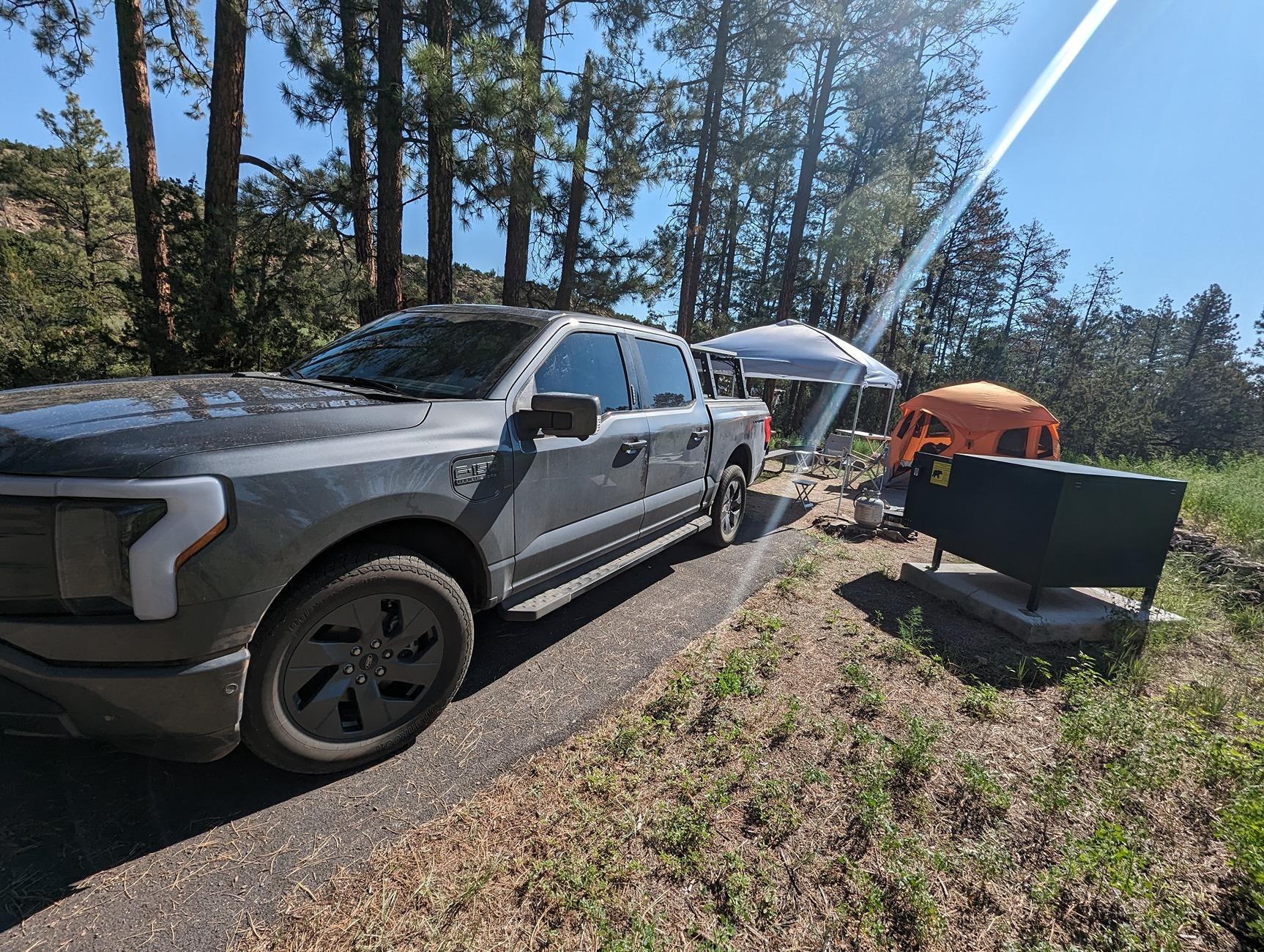 Ford F-150 Lightning Quick Northern NM camping trip--850 miles round trip. PXL_20240727_152947850