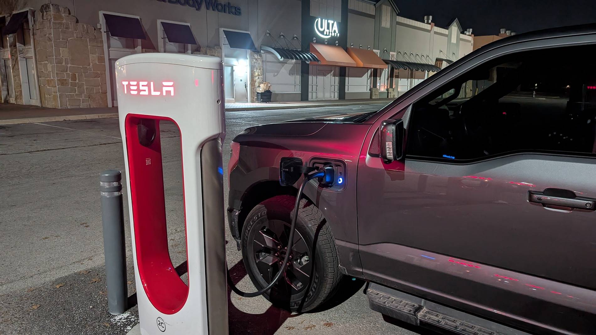 Ford F-150 Lightning My first Tesla supercharger experience. PXL_20250202_121047667.MP