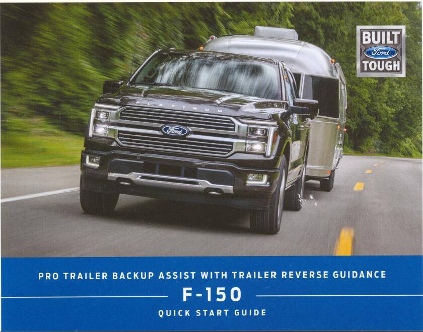 Ford F-150 Lightning Pro Trailer Backup Assist Quick Start pamphlet cover