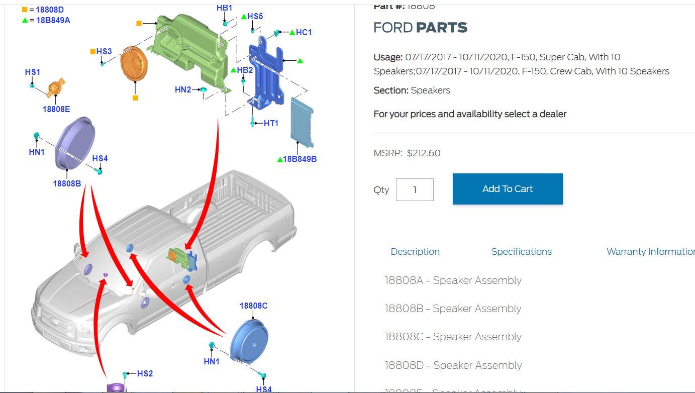 Ford F-150 Lightning Adding a Sub to non-unleashed BO system Raptor Setup.JPG