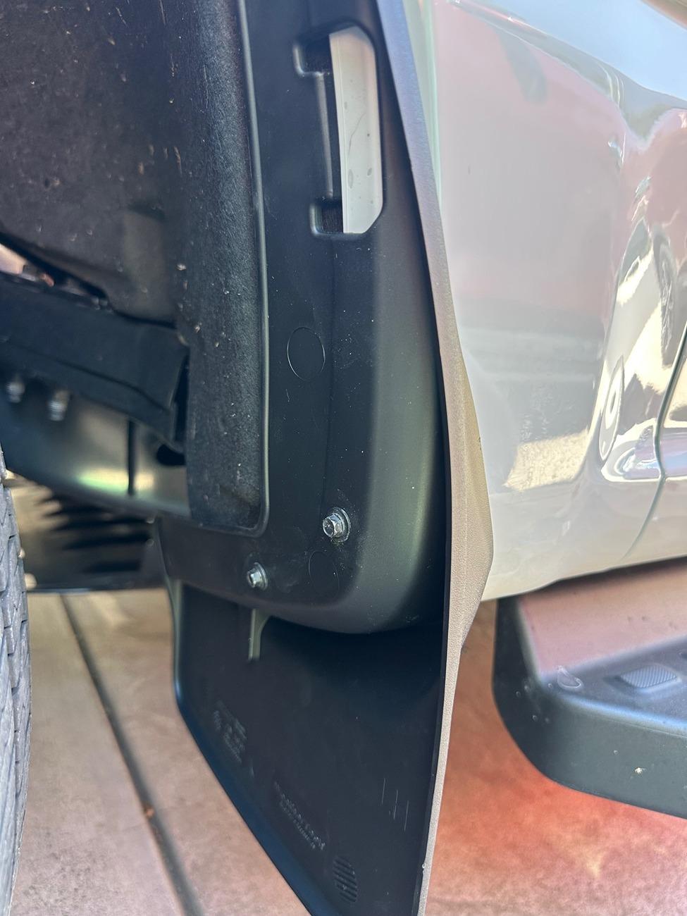 Ford F-150 Lightning Second Mod: Weathertech Mudflaps Rear After 2