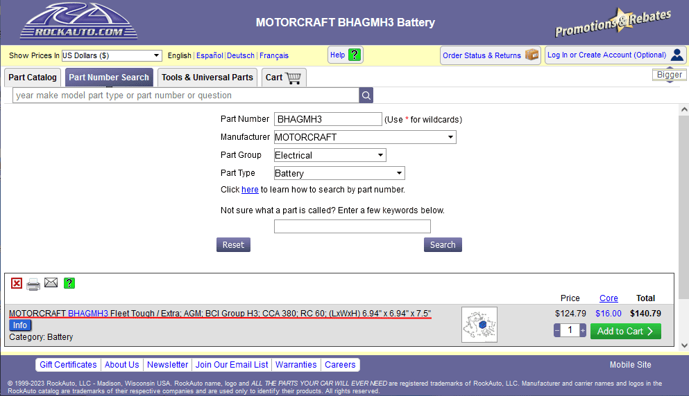 Ford F-150 Lightning Priority Update: 22-PU0930-RBA-CHM: Frunk Chime Vol, SOC digits RockAuto_MME_Lightning_Battery