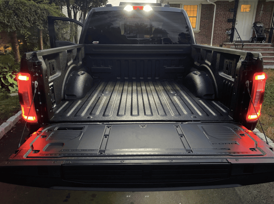 Ford F-150 Lightning Ford Bed Ramp Kit fitment on a 2021 F150 with work surface tail gate Screen Shot 2021-08-10 at 3.21.42 AM