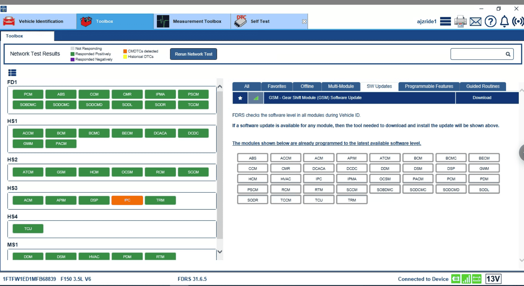 Ford F-150 Lightning ECU module programming guide using FDRS Screen Shot 2022-03-21 at 8.23.28 PM