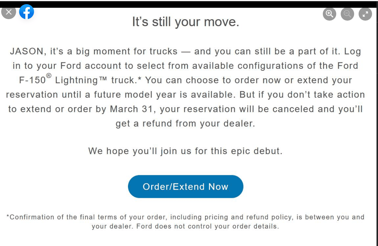 Ford F-150 Lightning March 31 Lightning Invites Expiring? Screen Shot 2022-03-31 at 11.36.46 AM