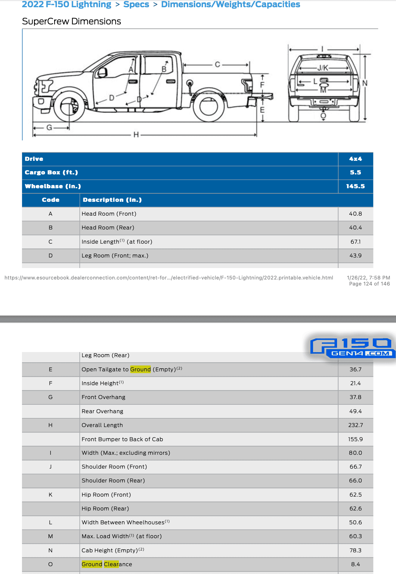 Ground Clearance Officially @ 8.4 Inches | Ford Lightning Forum For F ...