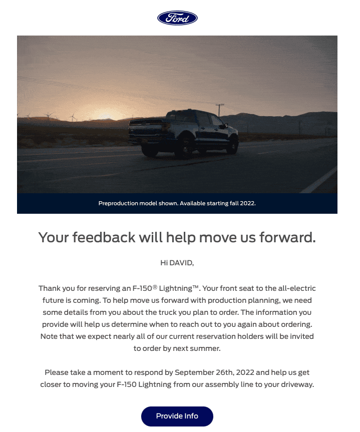 Ford F-150 Lightning Just received "Orders Starting Soon" / "We'll Be Sending an Invitation Soon" email Screen Shot 2022-09-02 at 1.36.00 PM