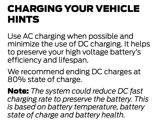 Charging: DC Fast Charger won't go beyond 90%  Ford Lightning Forum For F-150  Lightning EV Pickup: News, Owners, Discussions, Community