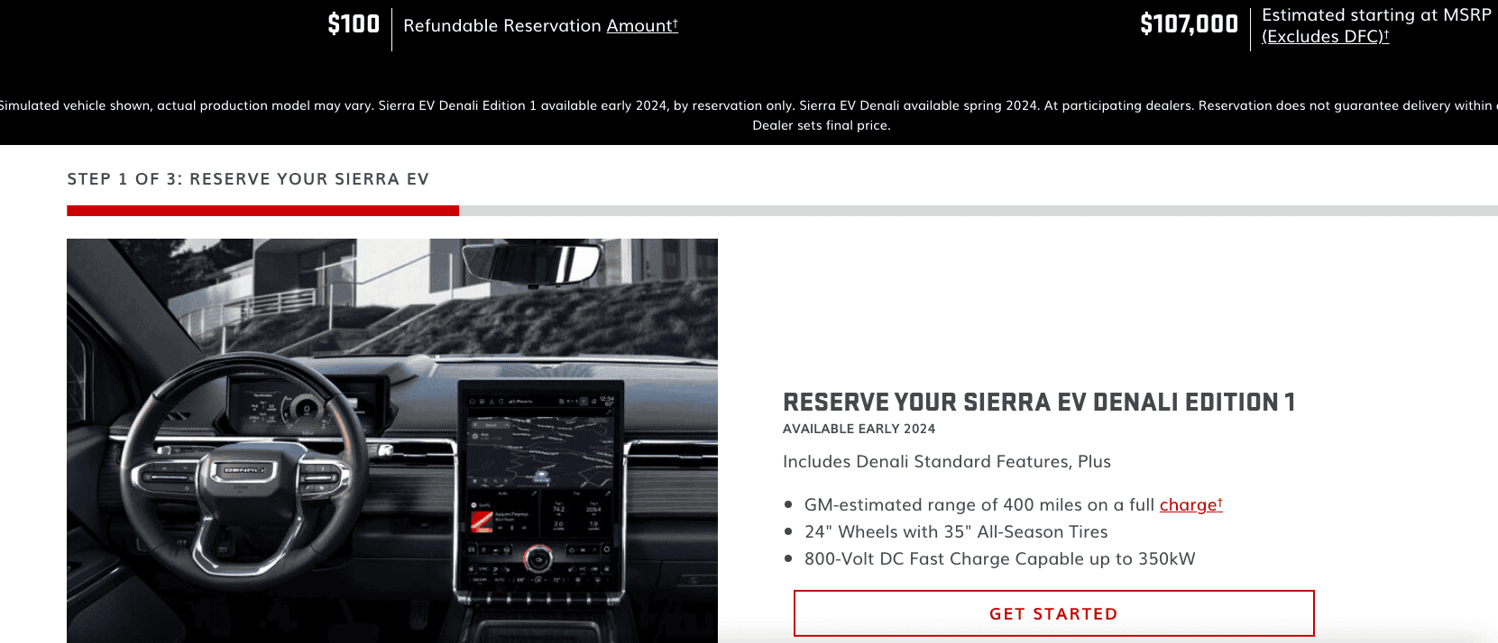 Ford F-150 Lightning Anyone reserving: GMC Sierra EV Denali today 10.20.22 @ 5PM ET  ?? Screen Shot 2022-10-20 at 2.00.54 PM