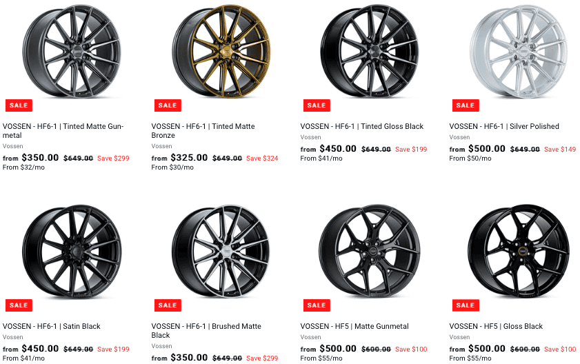 Vossen/Velgen/Forgestar Wheels - Deviate Dezigns Cyber Monday Sale ...