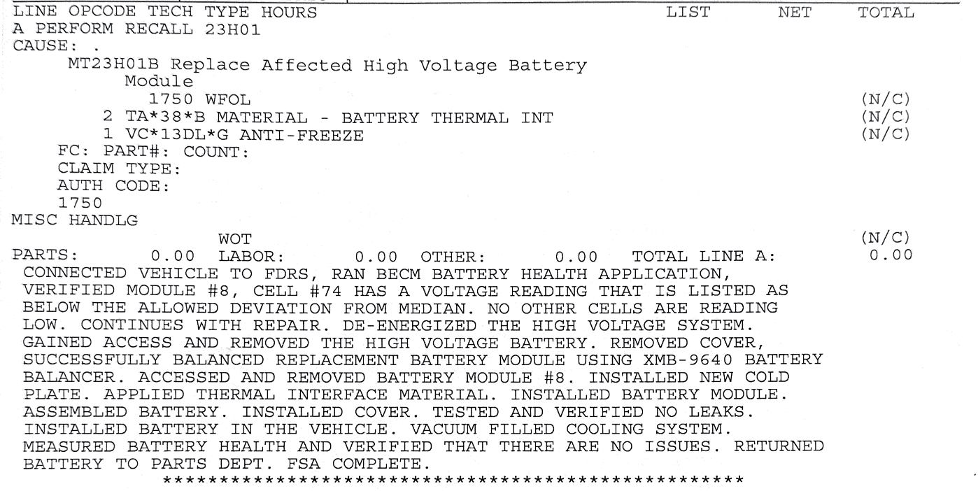 Ford F-150 Lightning Email From Ford "related to Customer Satisfaction Program 23H01" Screen Shot 2023-04-15 at 7.57.23 AM