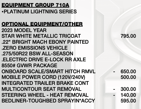 Ford F-150 Lightning Options Removed (chip shortage) Screenshot 2022-11-05 at 11.51.48 AM