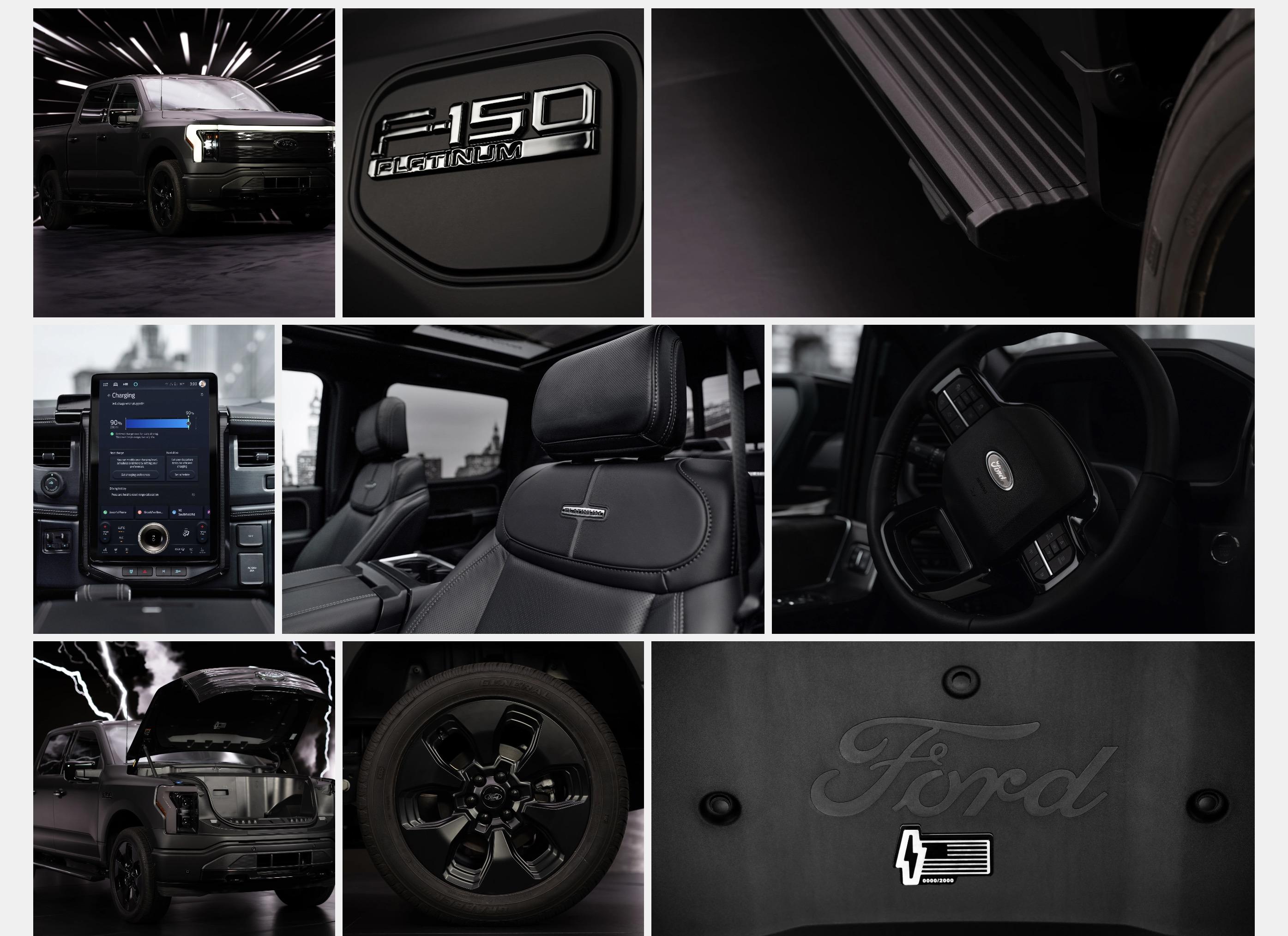 Ford F-150 Lightning New F-150 Lightning Platinum Black Limited Edition Revealed Screenshot 2023-08-24 at 6.21.25 AM