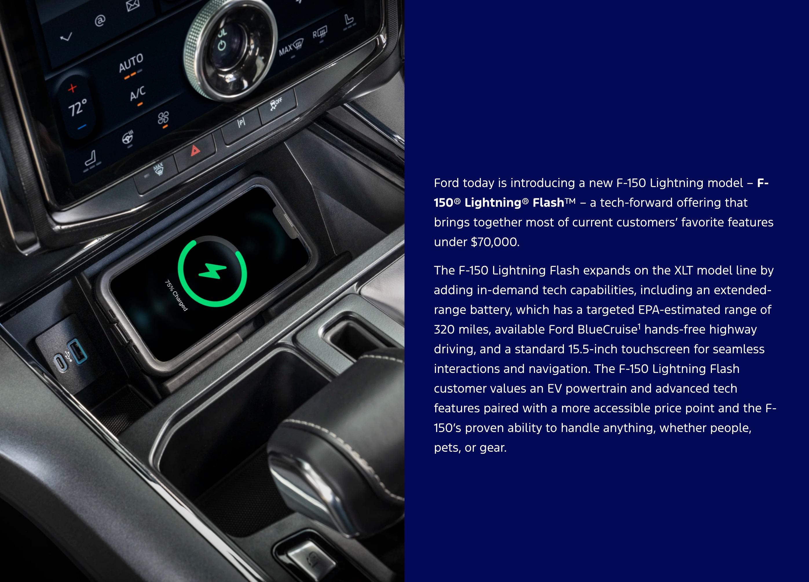 Ford F-150 Lightning F-150 Lightning FLASH Model Debuts with Heat Pump and Bigger Screen Screenshot 2023-10-03 at 5.26.32 AM