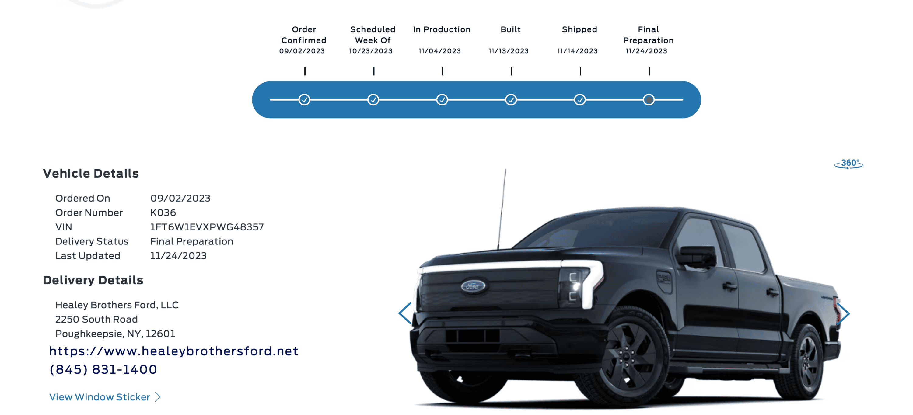 Ford F-150 Lightning ✅ 10/23/2023 Lightning Build Week Group (MY2023) Screenshot 2023-11-28 at 10.13.01 AM