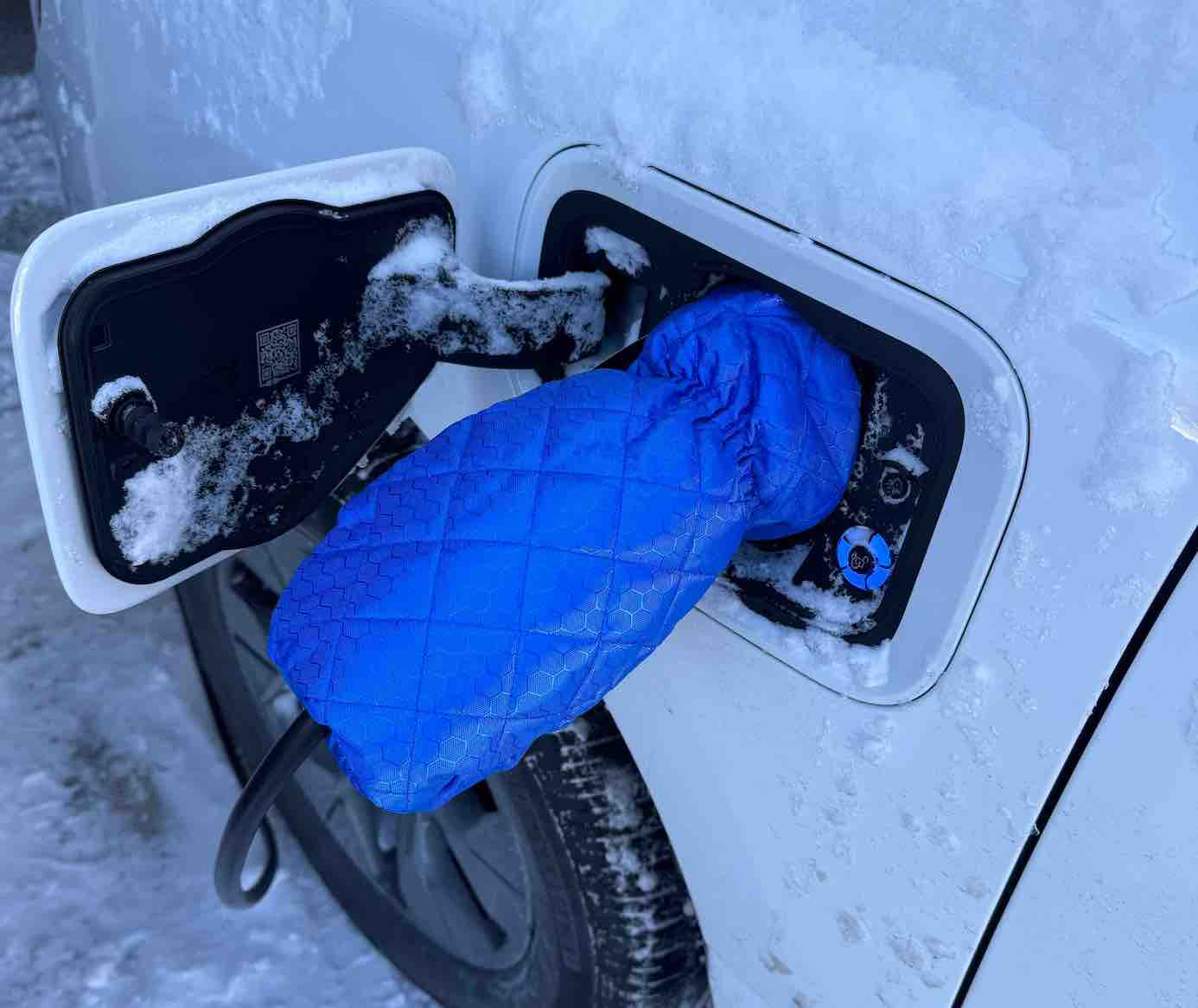 Ford F-150 Lightning Protective plug cover while charging in winter weather Screenshot 2024-01-16 at 4.57.47 PM