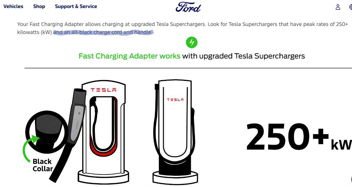 Ford F-150 Lightning Using the Ford Fast Charging Adapter at Tesla Supercharger: Munro Live Screenshot 2024-03-07 9.15.47 PM