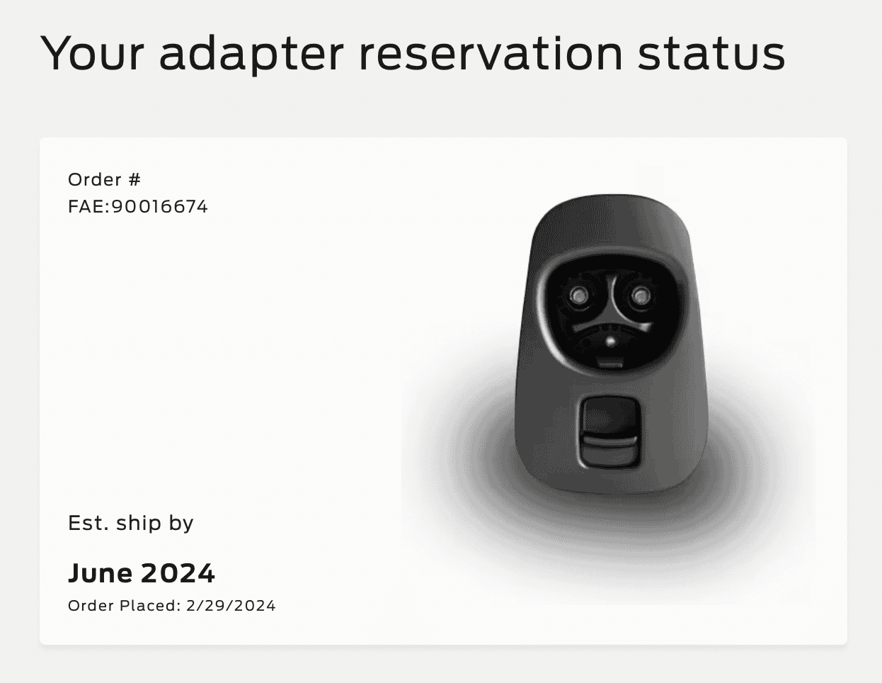 Ford F-150 Lightning Update: F-150 Lightning Fast Charging Tesla Adapters Start Shipping TODAY Per Ford! Screenshot 2024-03-25 at 10.23.35 PM