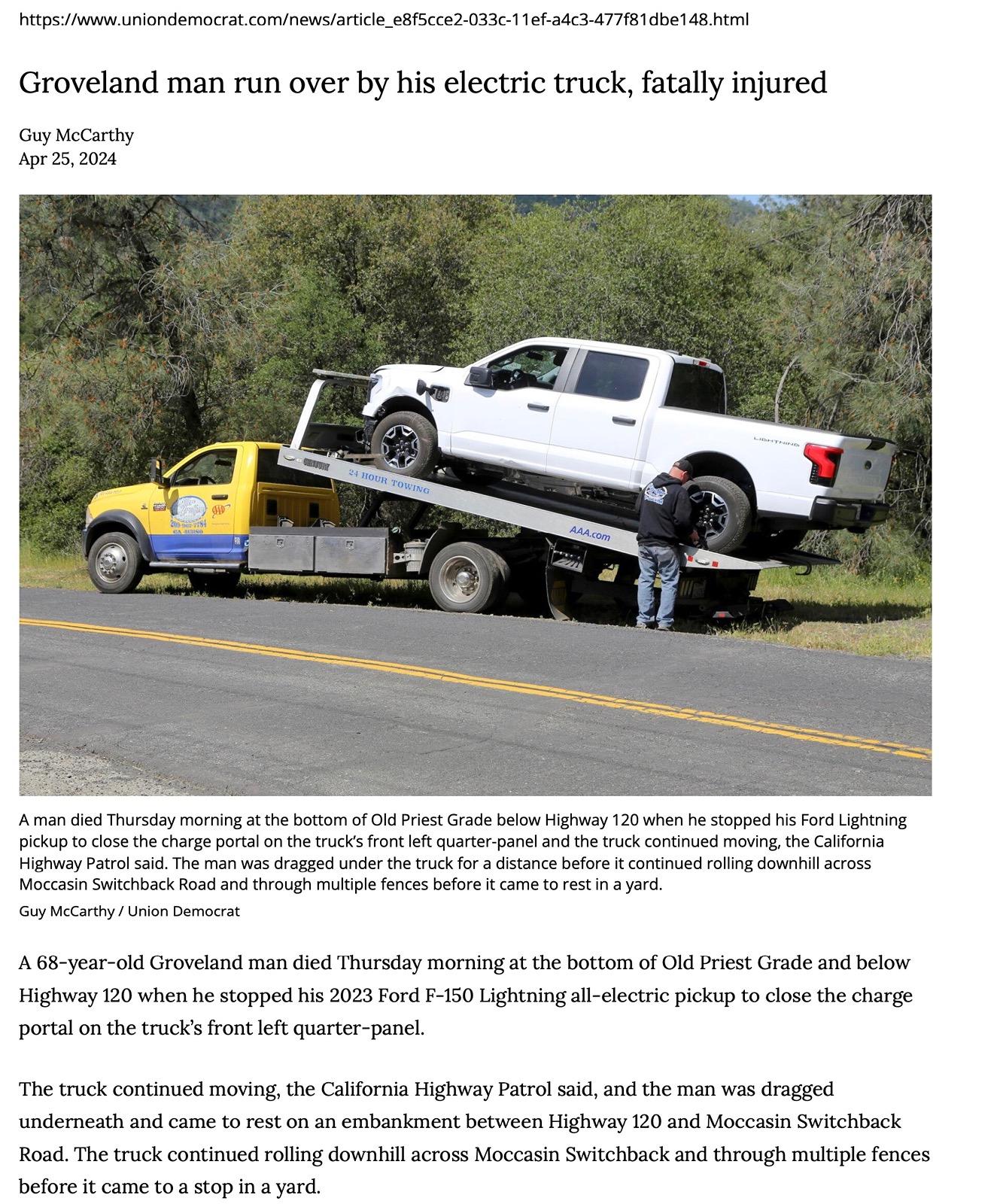 Ford F-150 Lightning This You?    Ford F-150 Lightning Crashes Into 7 Cars At Michigan Car Wash Screenshot 2024-04-27 at 3.20.07 PM