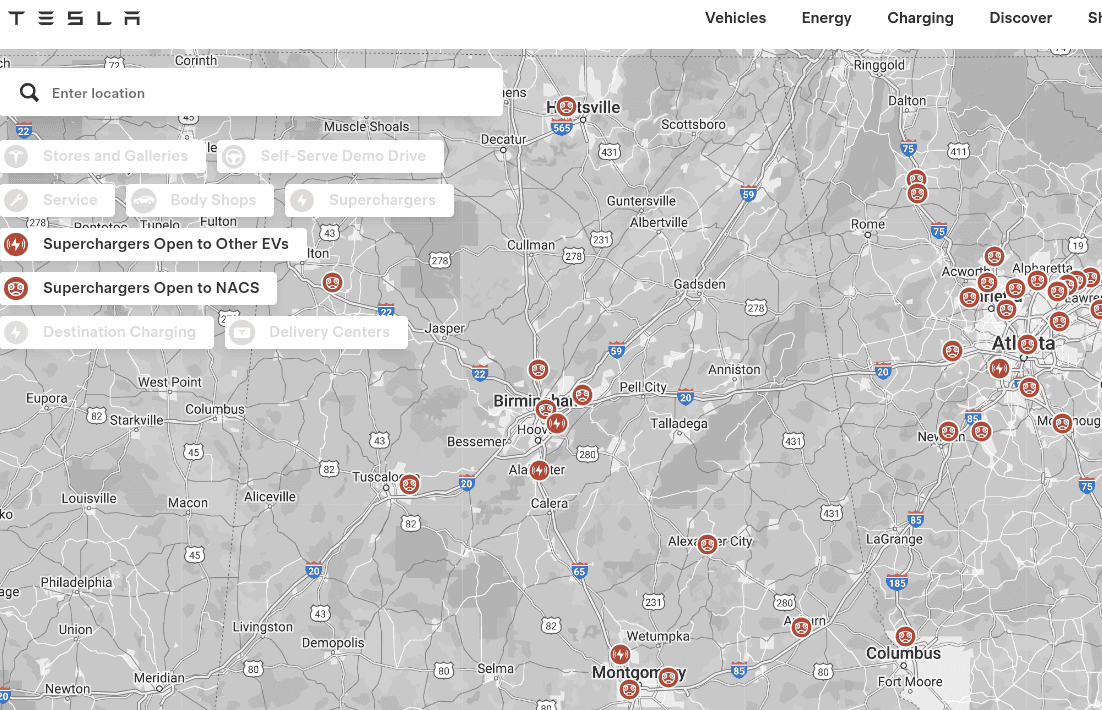 Ford F-150 Lightning How can I tell which Tesla Superchargers I can use with my A2Z adapter? Screenshot 2024-08-23 11.34.54 AM