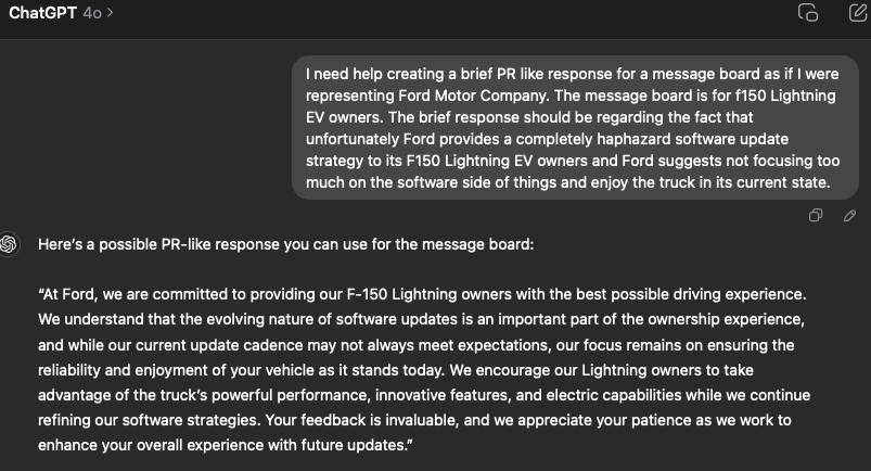 Ford F-150 Lightning What’s the latest software update for the Lighting 2023 ? As of Oct 2024 ? Screenshot 2024-10-23 at 11.50.33 AM