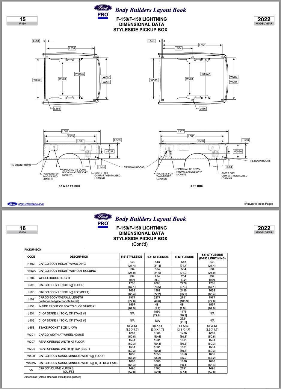 Ford F-150 Lightning Truck shell dimensions? Screenshot 2024-10-27 at 18.37.20