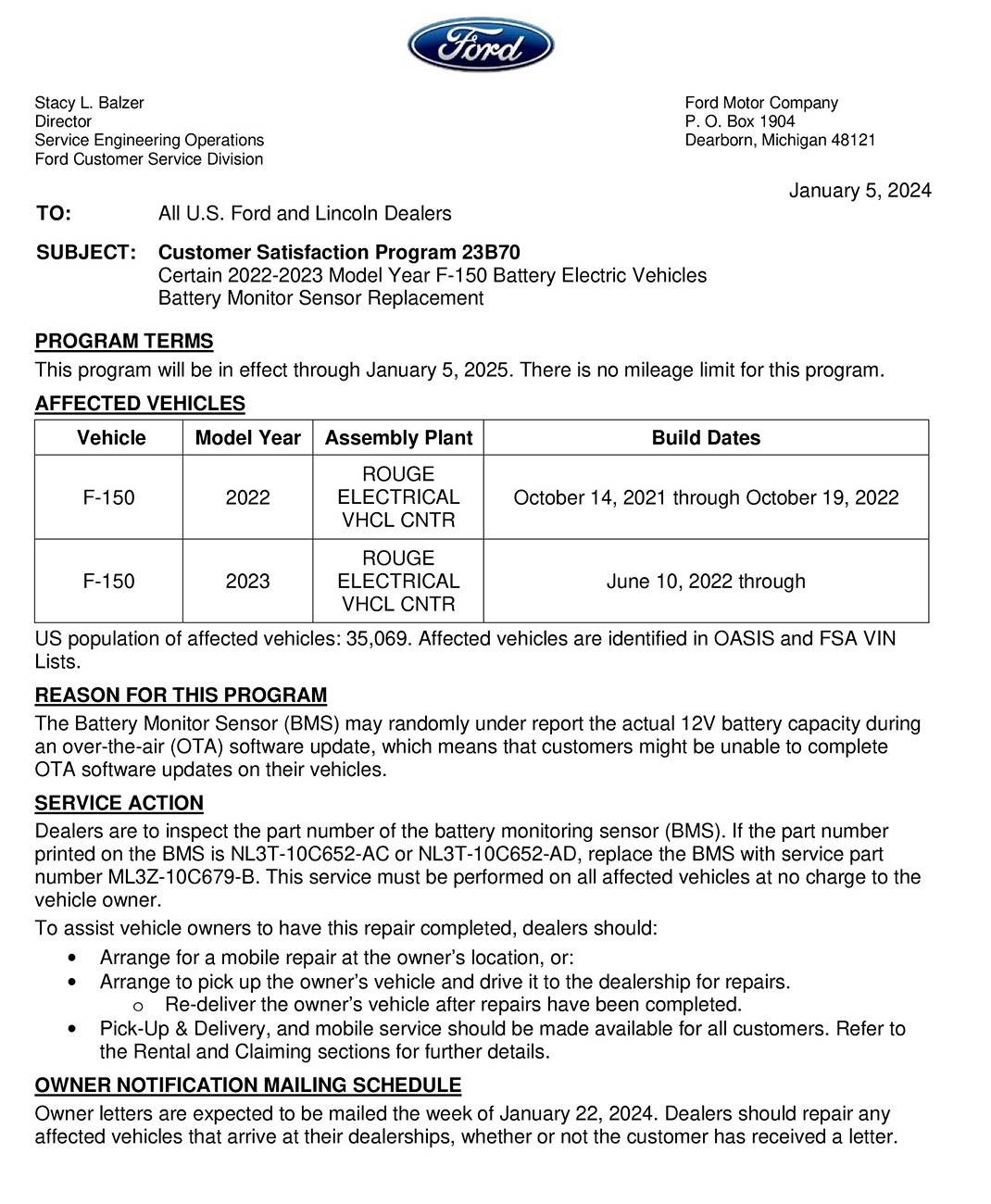 Ford F-150 Lightning Deep Sleep Mode triggered at what cold temperature? Screenshot 2025-01-20 at 2.53.44 PM