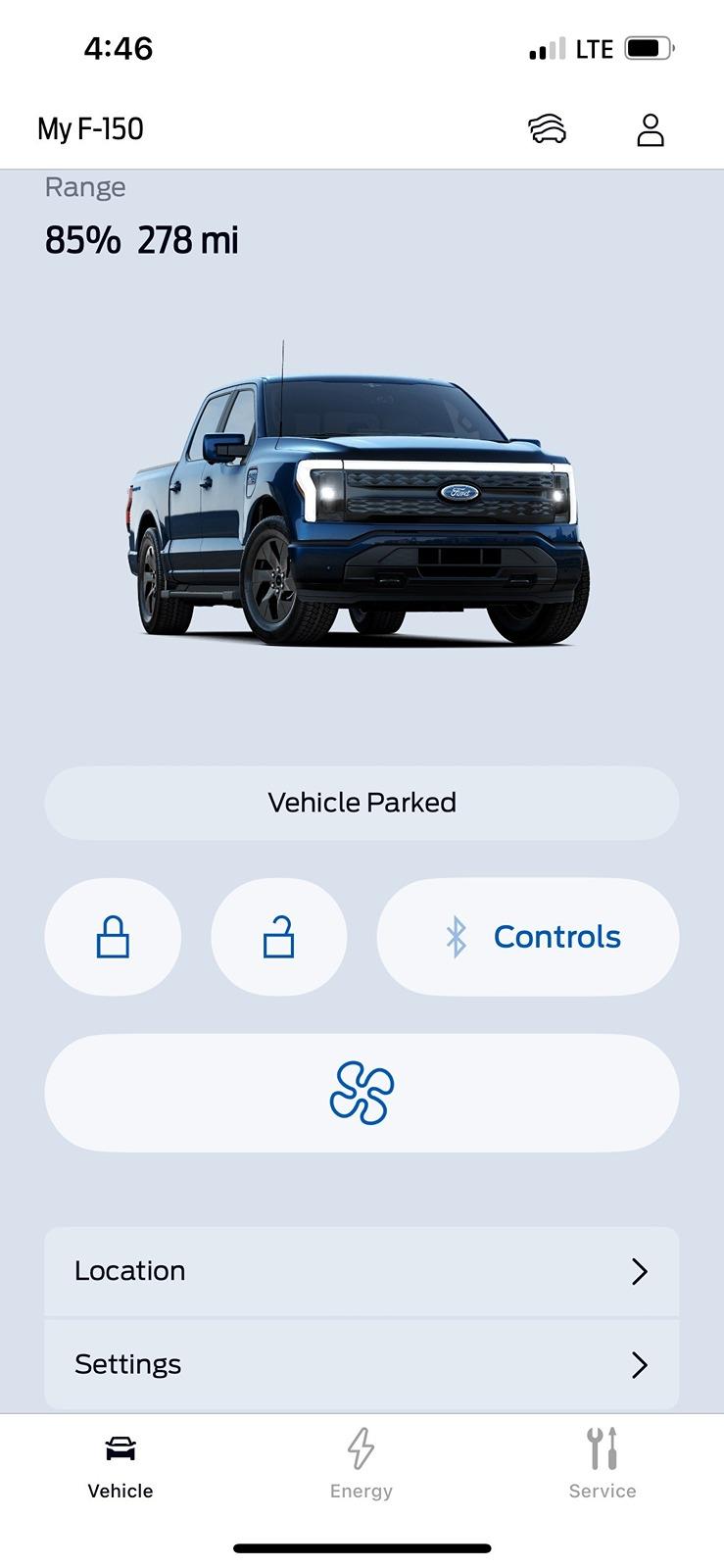 Ford F-150 Lightning My Charge to 100% button has ghosted me screenshot