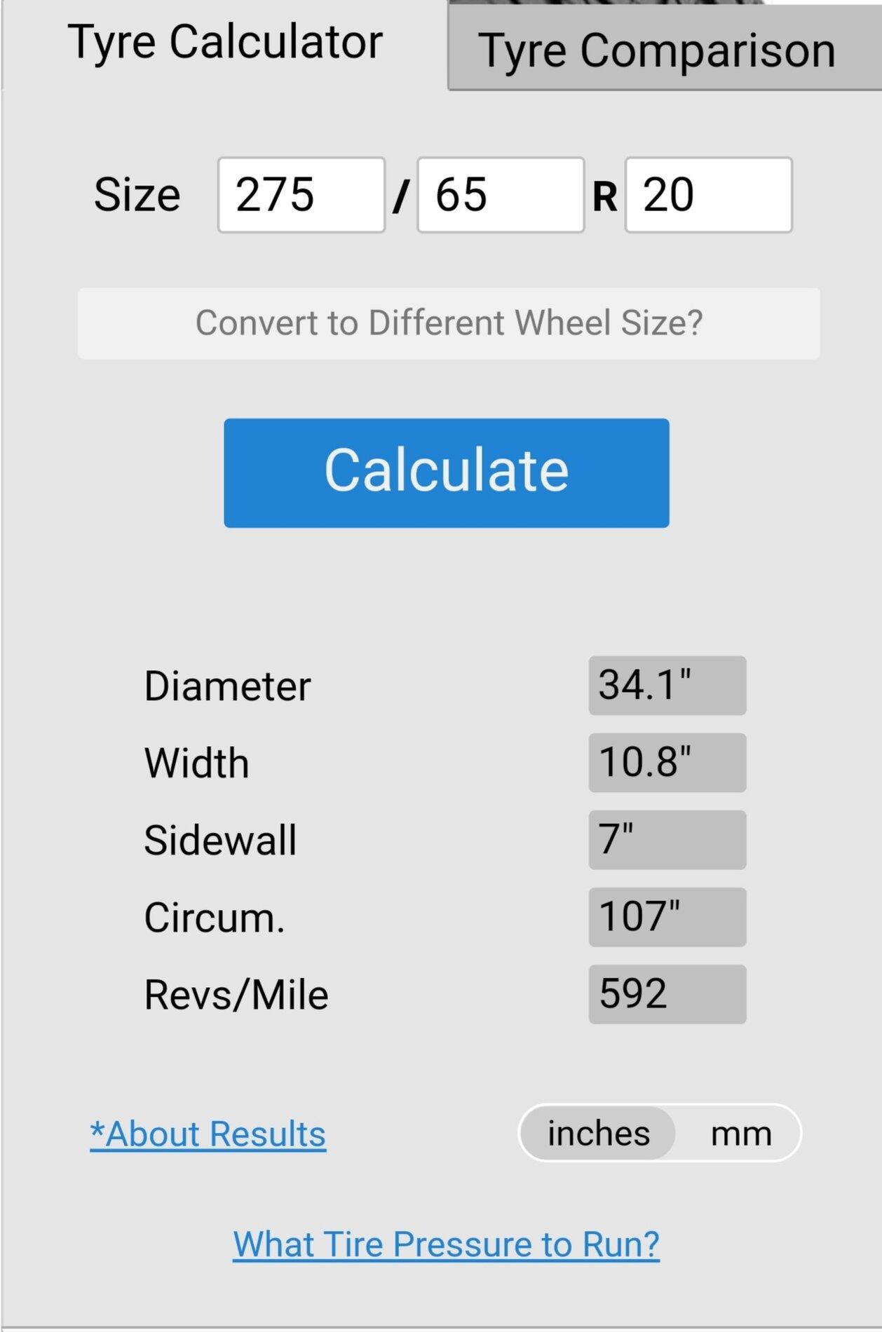 Ford F-150 Lightning 275/65/20 Nitto Ridge Grappler VS 295/60/20 Terra Grappler side by side visual comparison. Screenshot_20210408-211212_Chrome