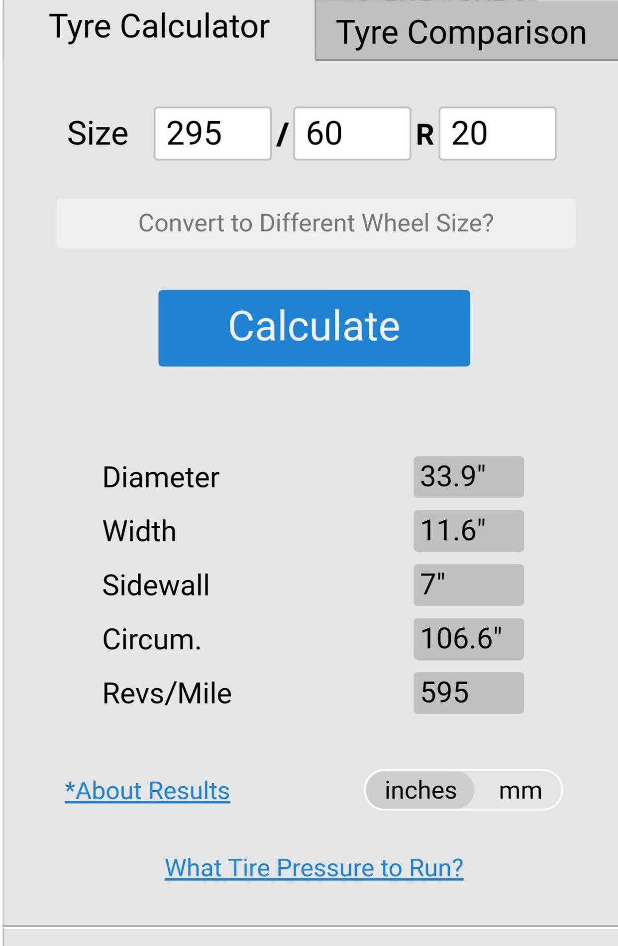 Ford F-150 Lightning 275/65/20 Nitto Ridge Grappler VS 295/60/20 Terra Grappler side by side visual comparison. Screenshot_20210408-211232_Chrome