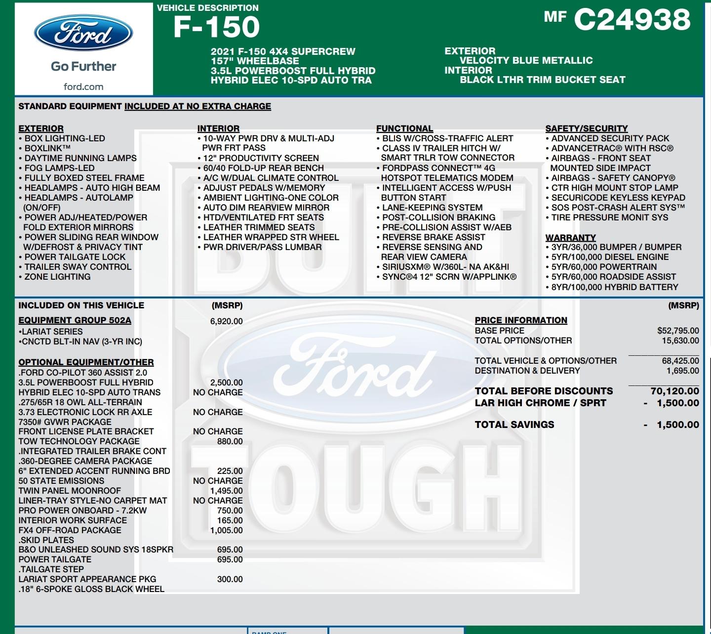 Ford F-150 Lightning proximity sensors on front bumper? Screenshot_20211018-164053_Drive