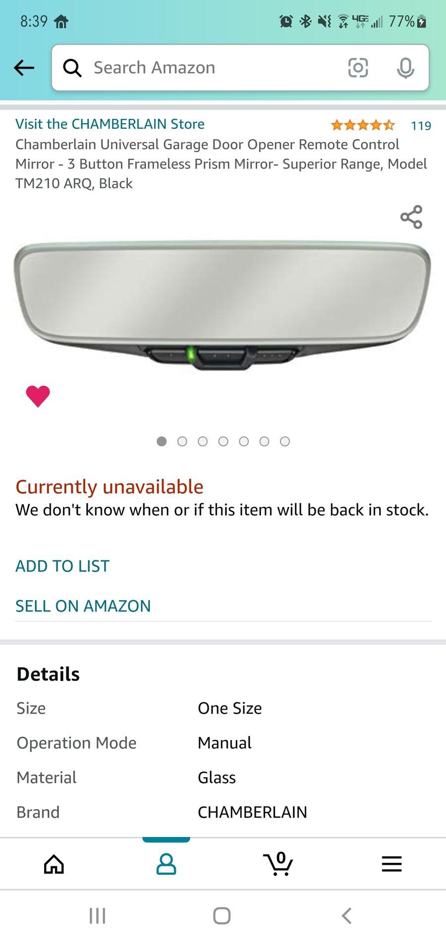 Ford F-150 Lightning Installing Ford's HomeLink in a XLT. Screenshot_20211019-203909_Amazon Shoppin