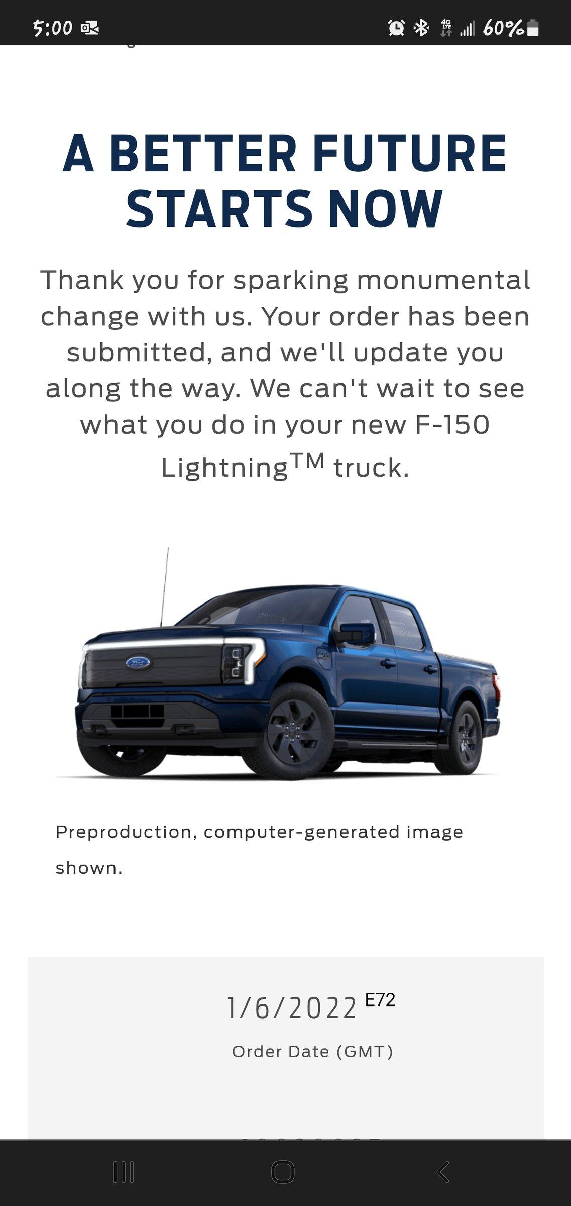 Ford F-150 Lightning Wave 1 Lightning invitation email thread [Update: Emails AFTER 5PM ET] Screenshot_20220106-170058_Chrome